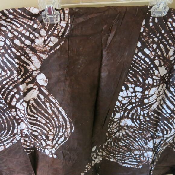 AFRICAN Handmade Ankara Dress Kaftan Long/Maxi Brown White Gems with Head Wrap - Picture 6 of 11